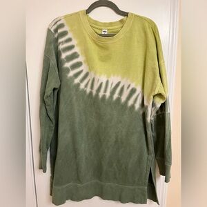Old Navy Oversized Vintage Tie Dye Tunic Sweatshirt